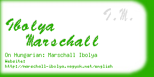 ibolya marschall business card